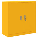 Storage Cabinet Mustard Yellow 90 x 40 x 90 cm Steel 891643