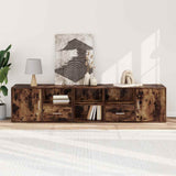 Corner Cabinet Smoked Oak 200x40x45 cm Engineered Wood 3307832