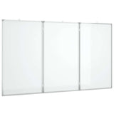 Magnetic Whiteboard Foldable 180x80x1.7 cm Aluminium 4005362