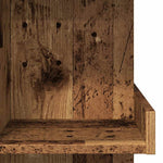 ZNTS Bar Table with Storage Rack Old Wood 100x48x101.5 cm 856758