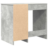 Desk Concrete Grey 86x49x76 cm Engineered Wood 861826