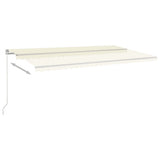 Manual Retractable Awning 600x350 cm Cream 3069037