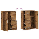 Sideboard 2 pcs Old Wood 60 x 31 x 84 cm Engineered Wood 3334311