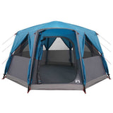 Cabin Tent 6-Person with Roof Blue 425 x 396 x 222 cm 42004024