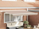 Retractable Awning Beige 300 x 200 cm Fabric 3329573