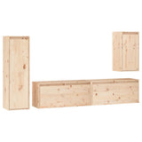 TV Cabinets 4 pcs Solid Wood Pine 3100229
