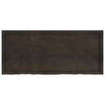 Table Top Dark Brown 140x60x cm Treated Solid Wood Oak 3156444