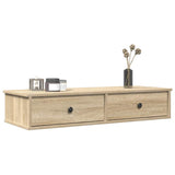 ZNTS Wall Shelf with Drawers Sonoma Oak 100x37.5x19 cm Engineered Wood 859961