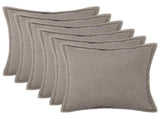 Cushion Cover 6 pcs HOUTEN Light Grey 65 x 65 cm Boucl 921052