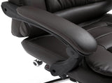 PU Leather Executive Office Chair, High Back Swivel Chair with Retractable Footrest, Adjustable T3398P328186