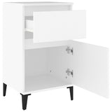 Bedside Cabinet White 40x35x70 cm 819708