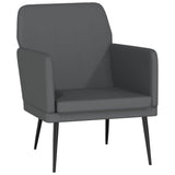 Armchair Grey 61x78x80 cm Faux Leather 351395