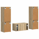 TV Cabinet Set 5 pcs Sonoma Oak Engineered Wood 3409098