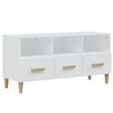 TV Cabinet White 102x36x50 cm Engineered Wood 812600