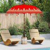 Balinese Parasol Red 210-220 cm Cotton, solid wood 3356899