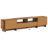 5 Piece LED TV Cabinet Old Wood Engineered Wood 3416426
