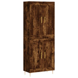 Highboard Smoked Oak 69,5x34x180 cm Engineered Wood 3199678