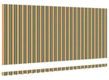 Awning Replacement Fabric Green and yellow 5 x 3.5 m Polyester 42000649