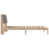 Bed Frame with Headboard Brown 100 x 200 cm Solid Pine Wood 878912