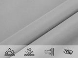 Sun Shade Sail Light Grey 6 x 2 m 100% Polyester Oxford 42031000
