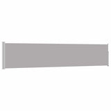 Patio Retractable Side Awning 100x514 cm Grey 48386
