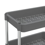 5-Tier Kitchen Trolley Grey 42x29x128 cm Iron and ABS 336333