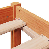 Bed Frame without Mattress Wax Brown 140x200 cm Solid Wood Pine 3306149