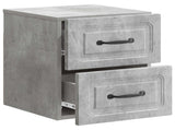 Wall-Mounted Bedside Cabinet Concrete Grey 34.5 x 33 x 40 cm 899321