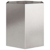 Garden Planter Hexagon 46x40x45 cm Stainless Steel 851116