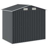 Garden Shed with Rack Anthracite 205x130x183 cm Iron 47106
