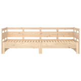 ZNTS Pull-out Day Bed without Mattress Solid Wood Pine 2x cm 820317