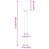 Bollard Light 120 cm Black IP44 4006113