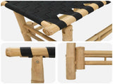 Garden Bench 80 x 38 x 40 cm Bamboo Natural Rectangular 42028073