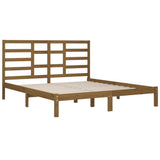 Bed Frame without Mattress Honey Brown Solid Wood 200x200 cm 3105818
