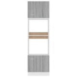 Microwave Cabinet Lyon Grey Sonoma 60x57x207 cm Engineered Wood 3334021