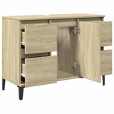 Sink Cabinet Sonoma Oak 80x33x60 cm Engineered Wood 849666