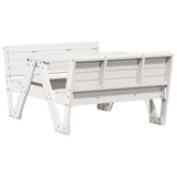 Picnic Table for Kids White 88x122x58 cm Solid Wood Pine 832602