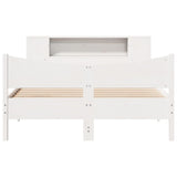 Bed Frame without Mattress White 120x190 cm Small Double Solid Wood Pine 3323312