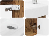 Bathroom Vanity Unit with Tap Old Wood 45.5 x 22.5 x 84 cm 889479