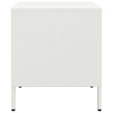 ZNTS Bedside Cabinets 2 pcs White 35x39x43.5 cm Steel 851255