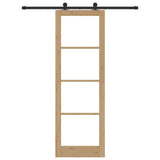 Sliding Door ORKDAL Natural and Black 78 x 232 cm 3331995