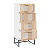 Highboard White 40x30x95 cm Engineered Wood 352124