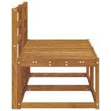 2 Piece Outdoor Middle Sofa Solid Acacia Wood Natural 900458