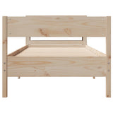 Bed Frame without Mattress 75x190 cm Small Single Solid Wood Pine 3306210