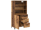 Highboard Old Wood 69.5 x 34 x 180 cm Engineered Wood 3415715