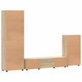 TV Cabinet Set FLORIN 3 pcs Sonoma Oak Engineered Wood 3397976