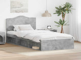 Bed Frame Concerte Grey 90 x 190 cm Solid Pine Wood 3413365