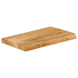 Table Top Live Edge 60x40x3,8 cm Solid Wood Mango 370488