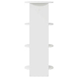 Side Cabinet High Gloss White 40 x 40 x 100 cm Engineered Wood 899847