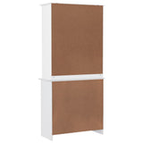 Highboard ALTA White 77x35x165 cm Solid Wood Pine 3187772